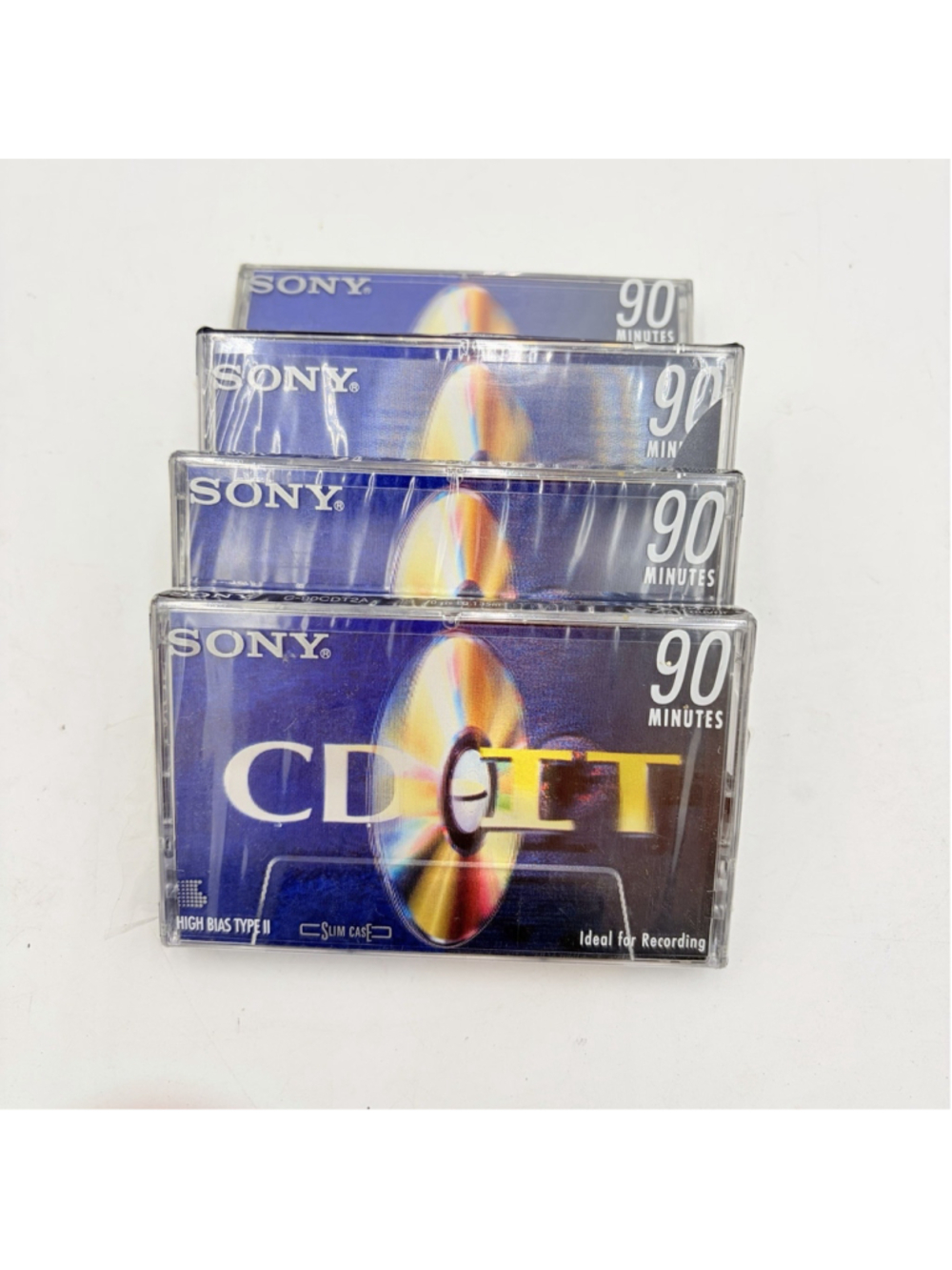 Sony CD-IT C-90CDT2A 90 Min Type II High Bias Cassette Tapes Sealed Lot 4